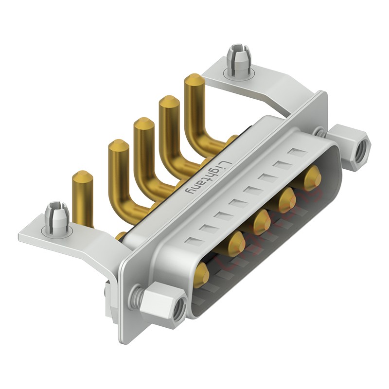 5W5公PCB弯插板/铆支架10.8/大电流20A