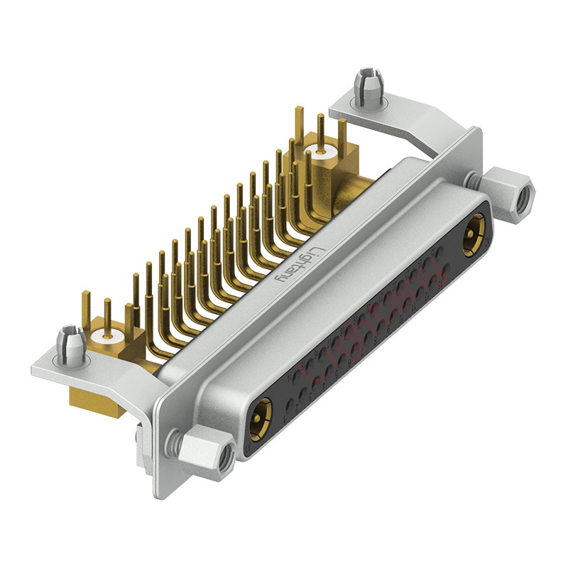 27W2母PCB弯插板/铆支架11.6/射频同轴50欧姆