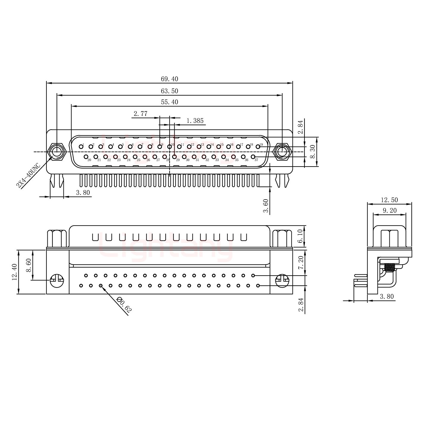 DR37 公 弯插板7.2 塑料支架8.6 锁螺丝 冲针