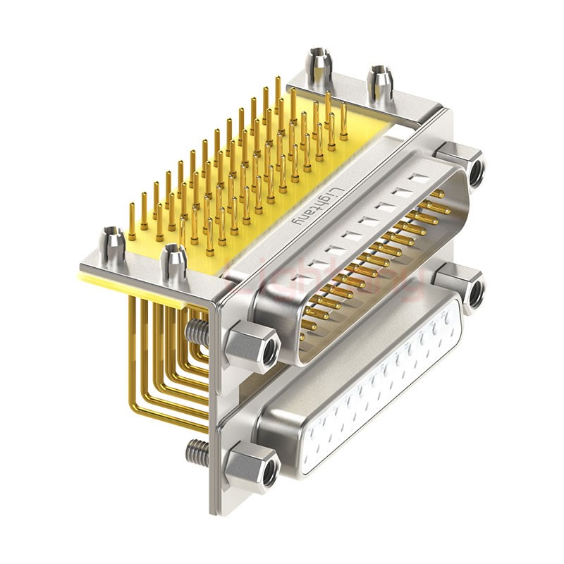 DR25 上母下公 间距15.88车针双胞胎 D-SUB连接器