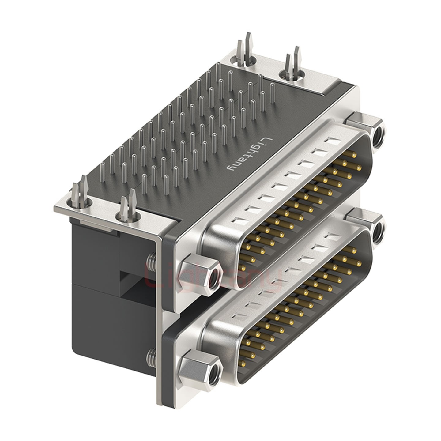 DR25公对公 间距19.05 双胞胎冲针 D-SUB连接器