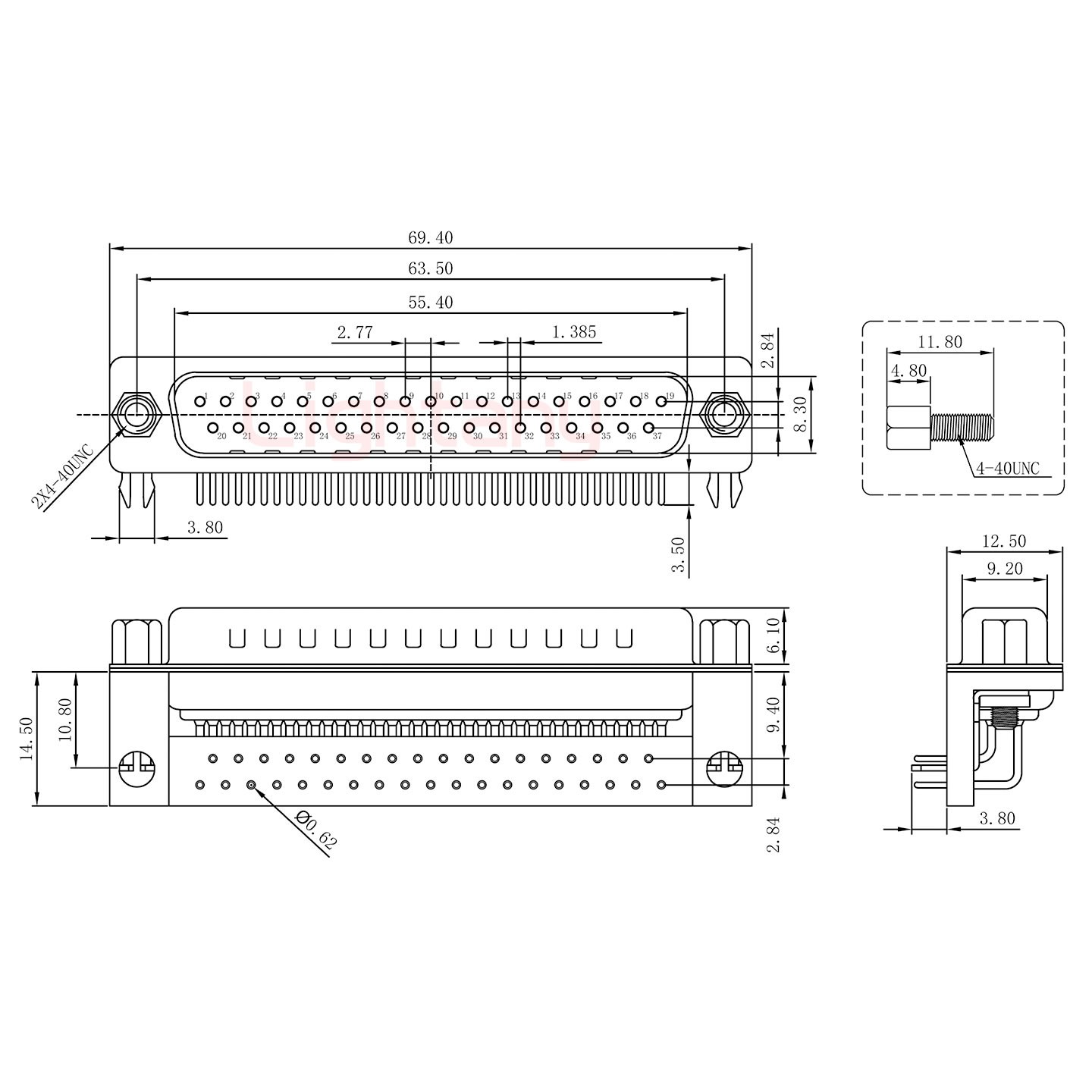 DR37 公 弯插板9.4 塑料支架10.8 锁螺丝 车针