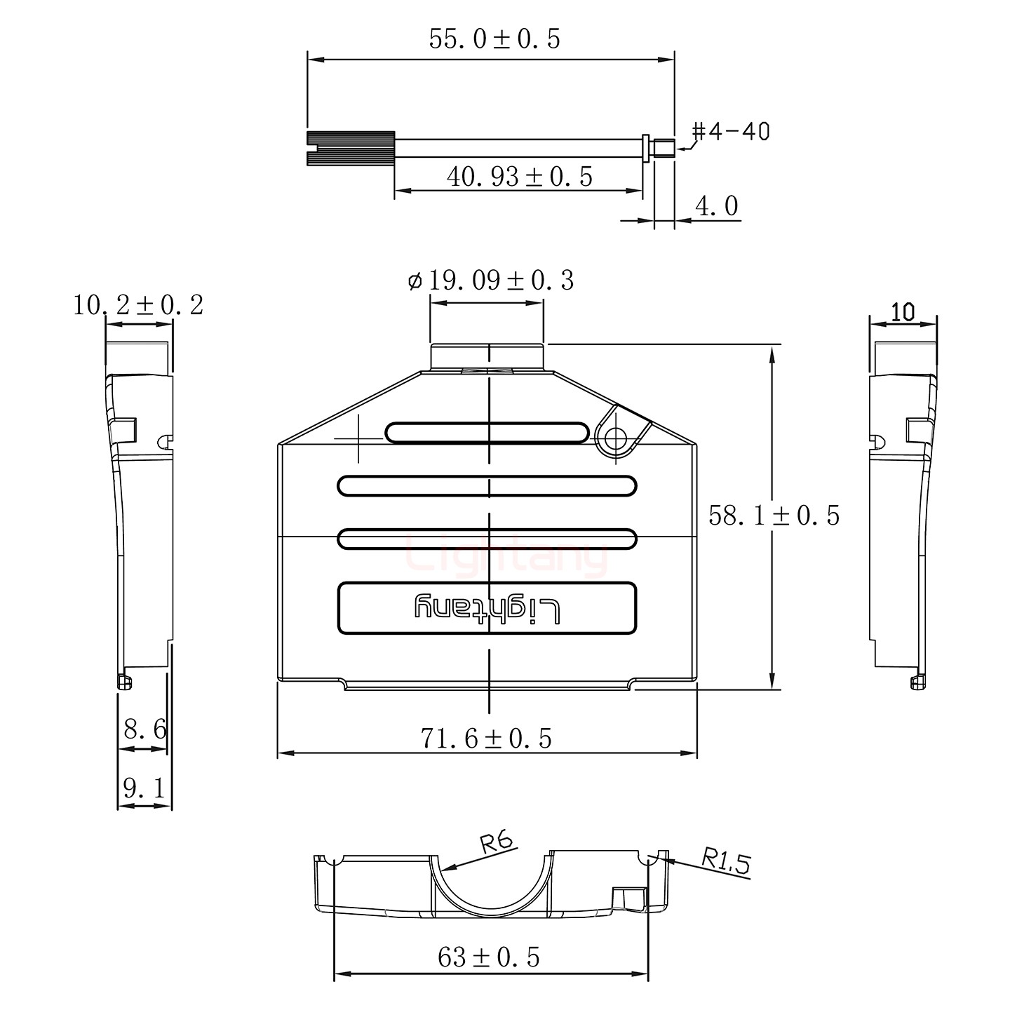 13W6B公焊线式50欧姆+37P金属外壳2185直出线4~12mm