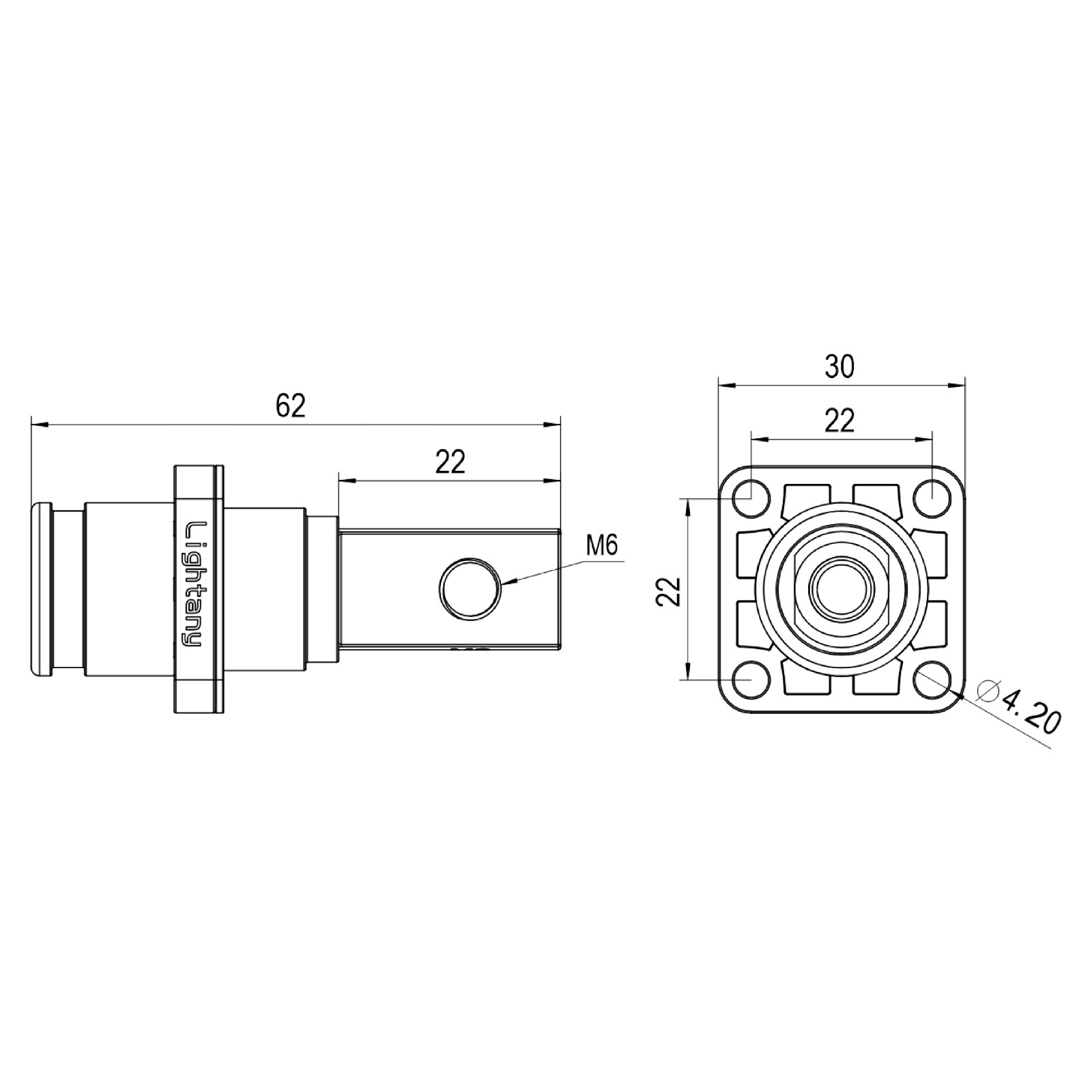 LTC08BS-M1RL铜排螺纹插座 120/150/200A 红色