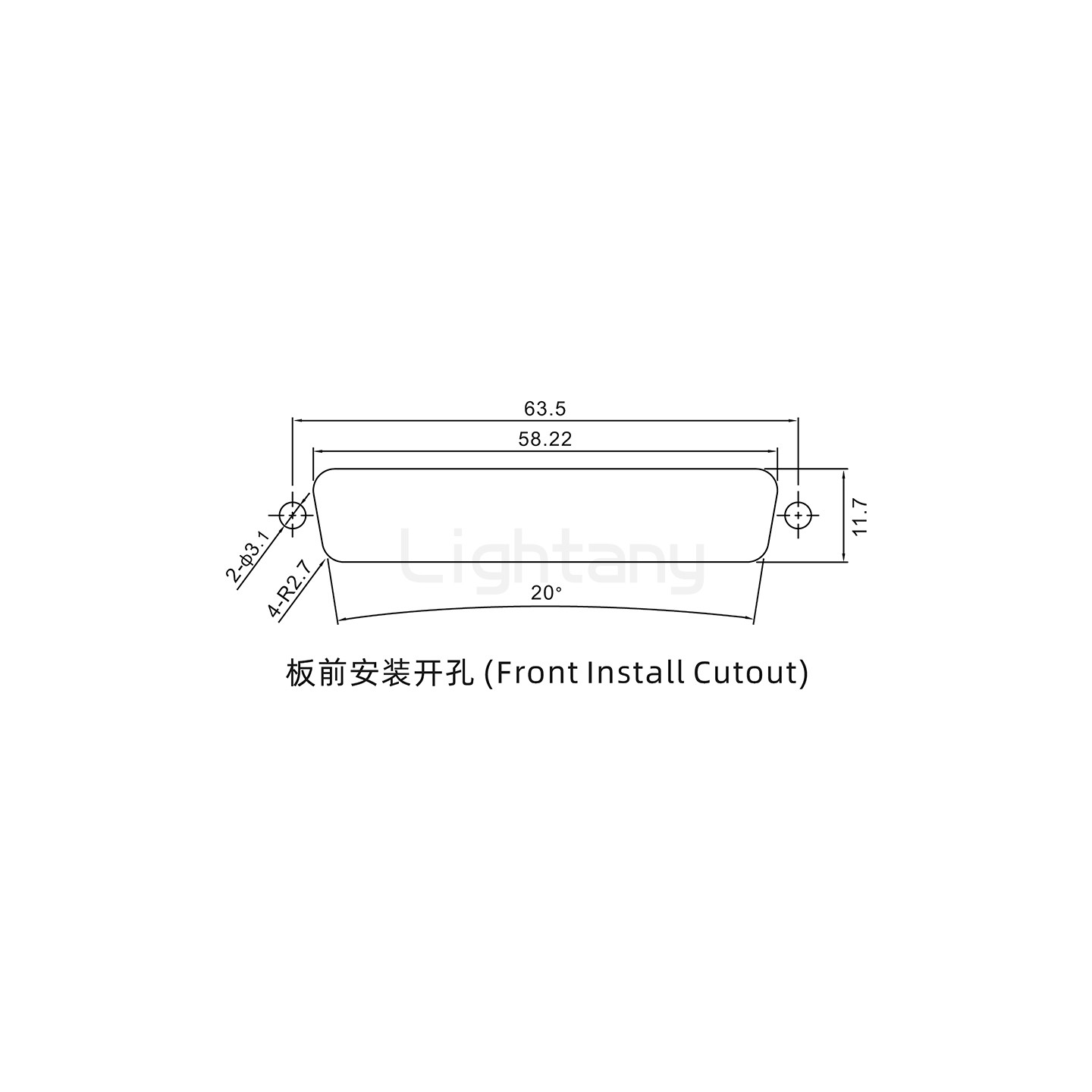 防水13W6A母焊线式/锁螺丝/大电流40A