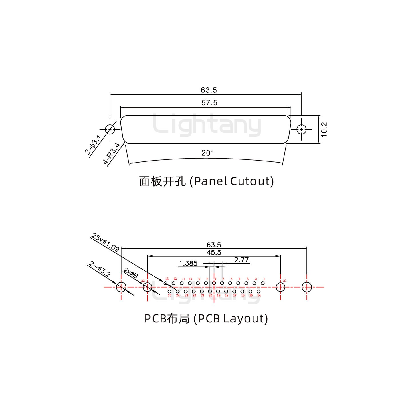 防水24W7母直插板/铆鱼叉/锁螺丝/大电流40A