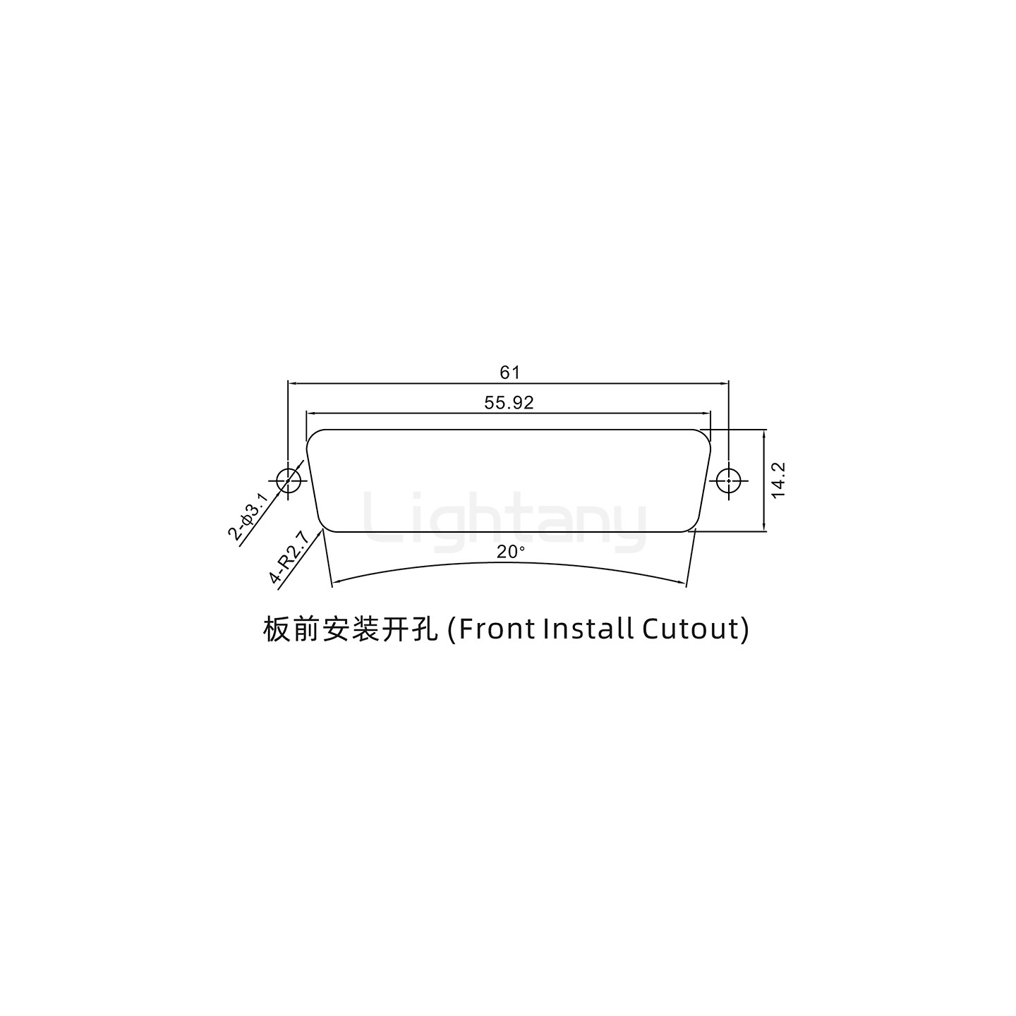 防水43W2母焊线式/锁螺丝/大电流40A