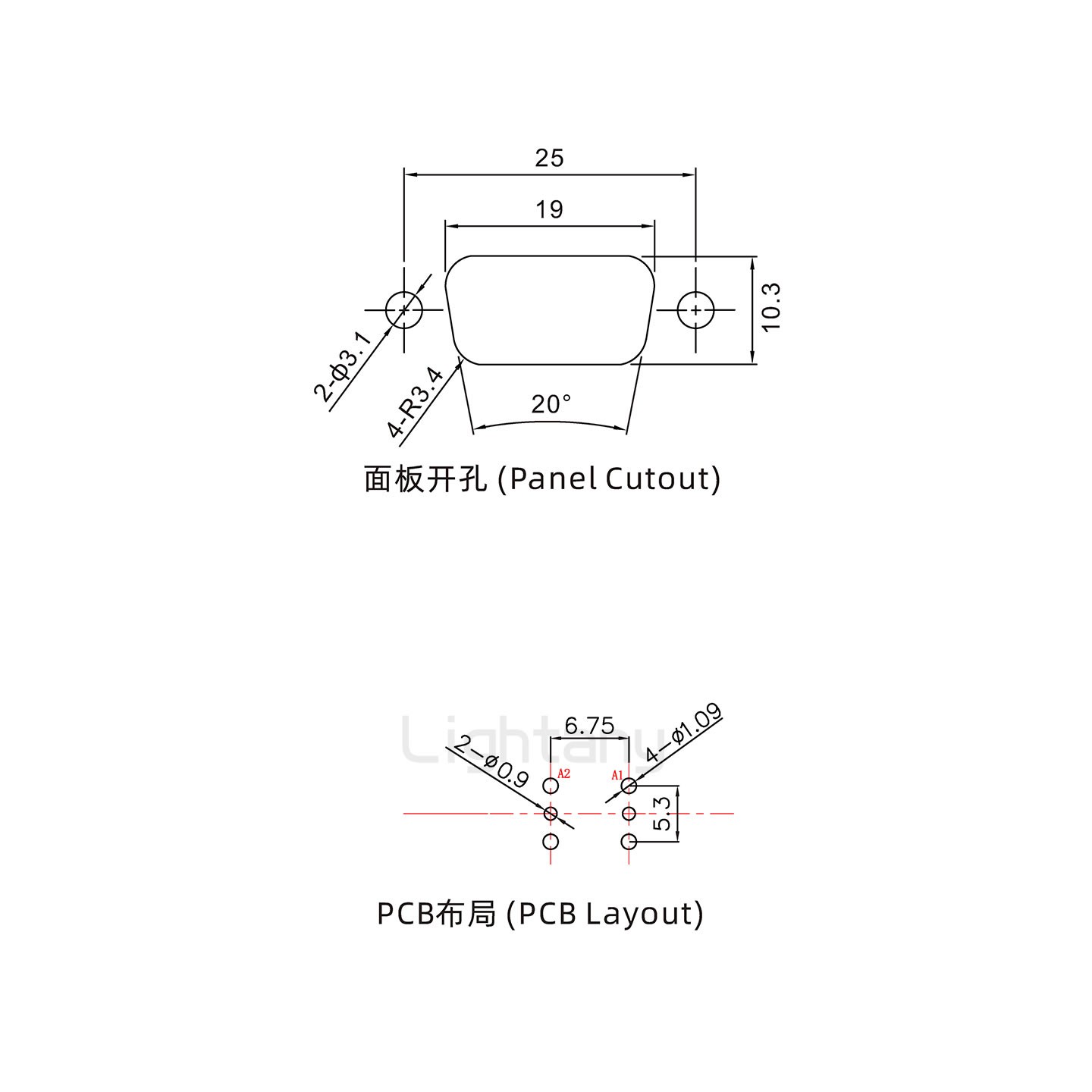 防水2W2母直插板/锁螺丝/射频同轴50欧姆