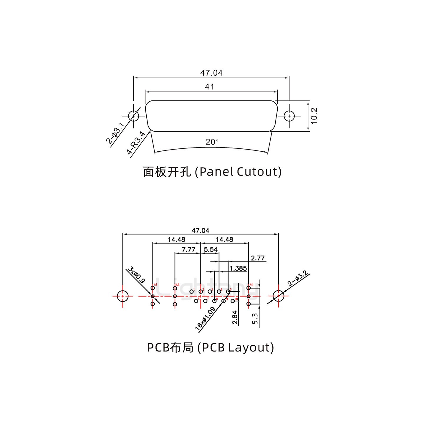 防水13W3公直插板/铆鱼叉/锁螺丝/射频同轴50欧姆