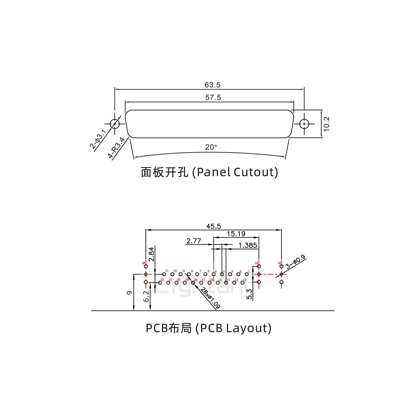 防水25W3母弯插板/锁螺丝/射频同轴50欧姆