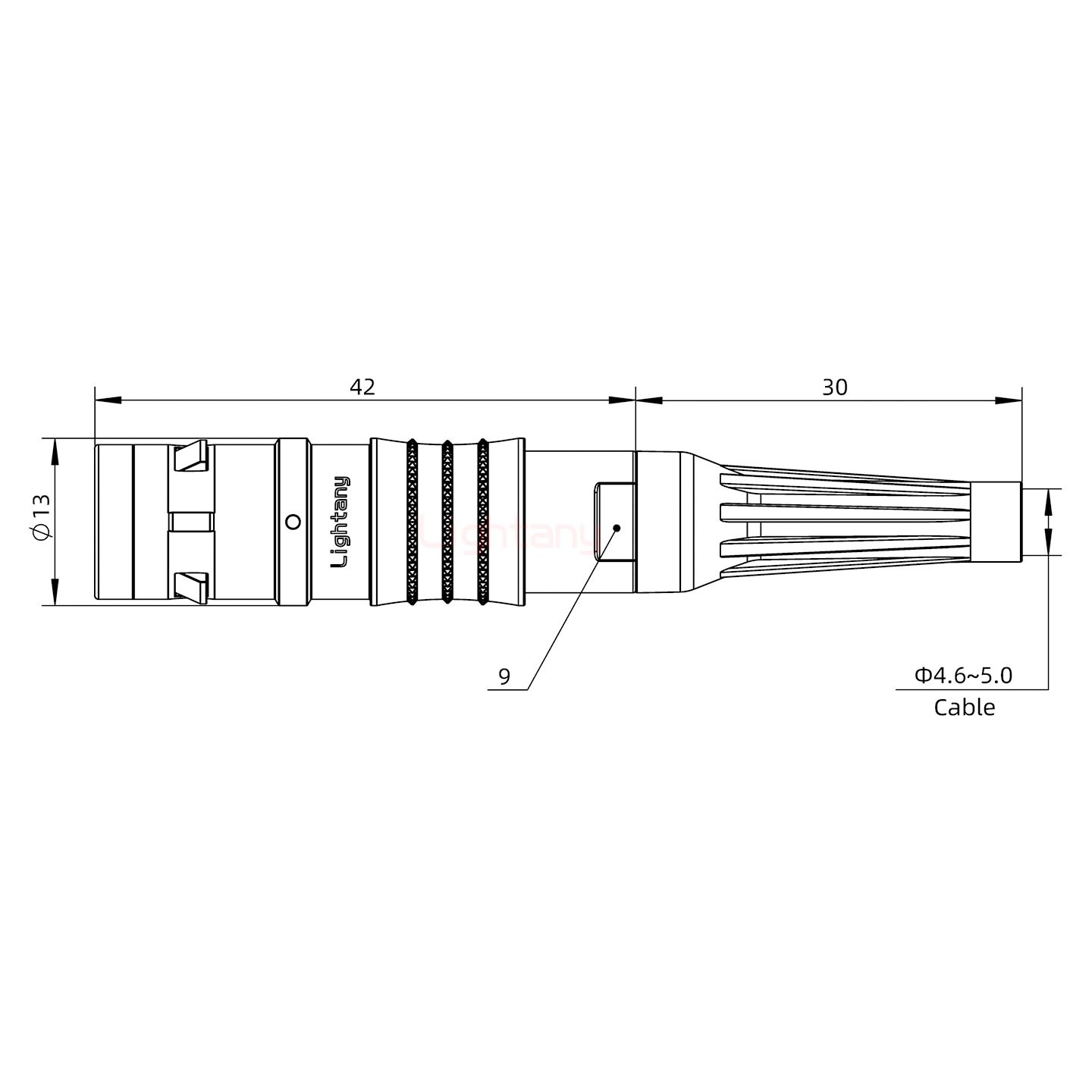 FGG.1K.002.CLAC50Z推拉自锁带护套直式插头