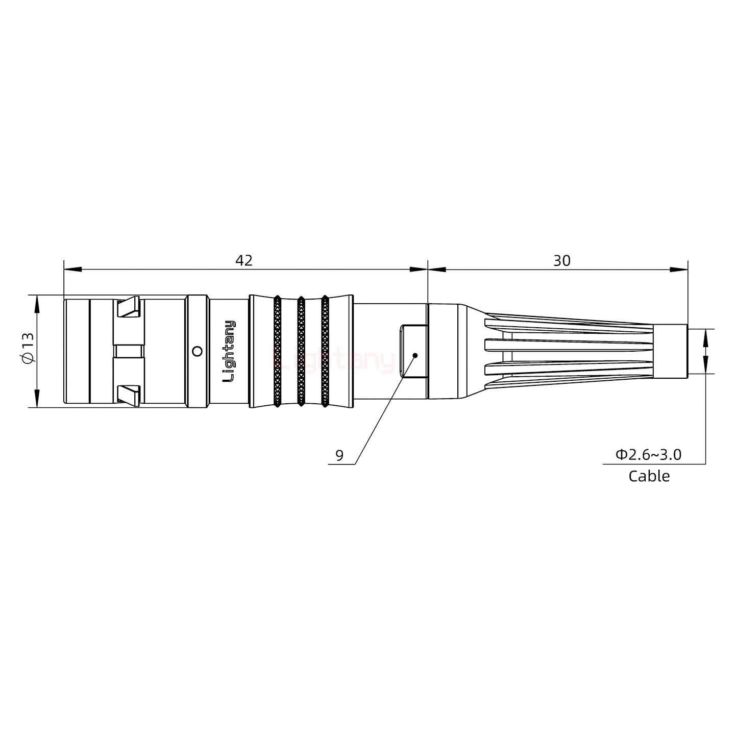 FGG.1K.002.CLAC30Z推拉自锁带护套直式插头