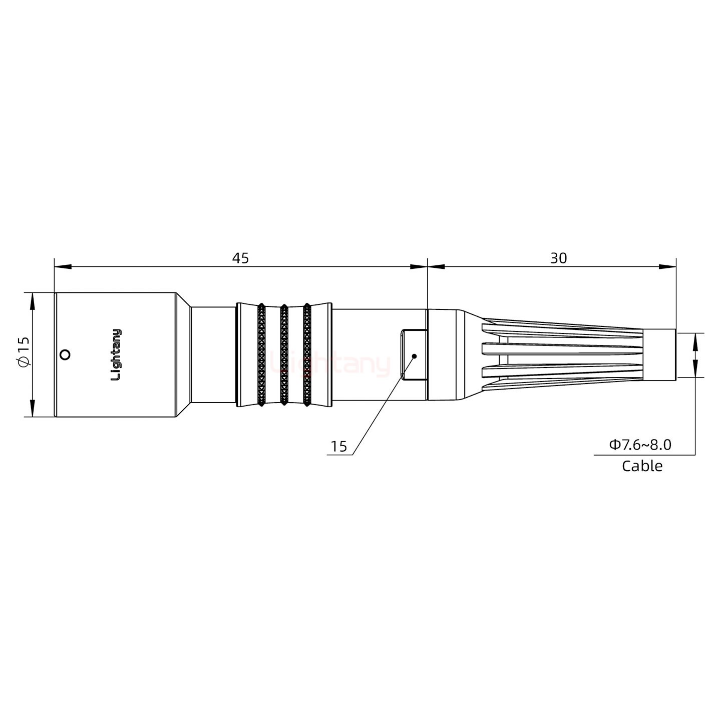 PHG.1K.002.CLAK80Z推拉自锁带护套浮动插座