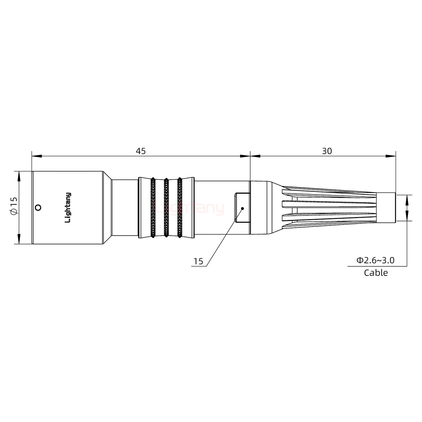 PHG.1K.002.CLAC30Z推拉自锁带护套浮动插座