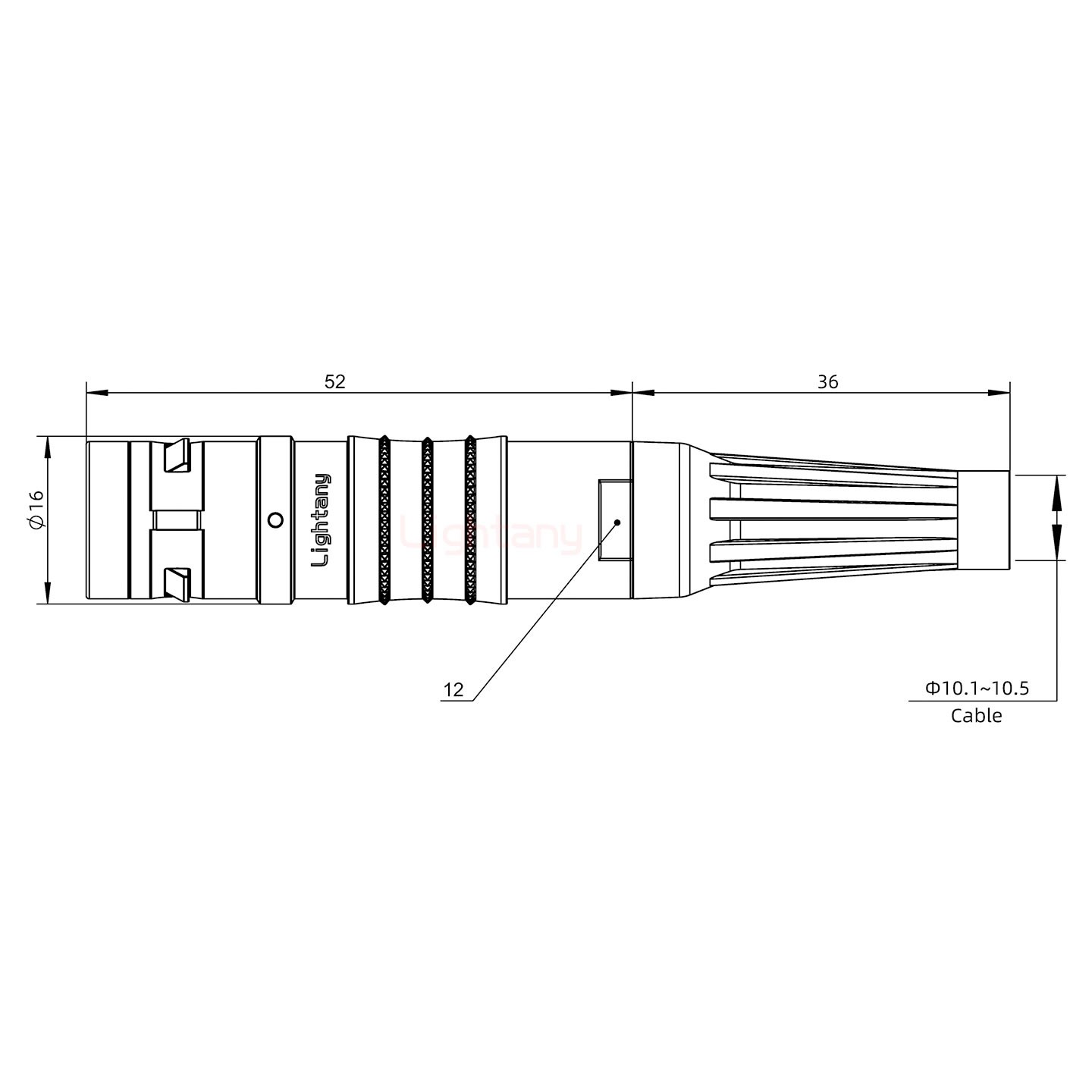 FGG.2K.005.CLAK11Z推拉自锁带护套直式插头