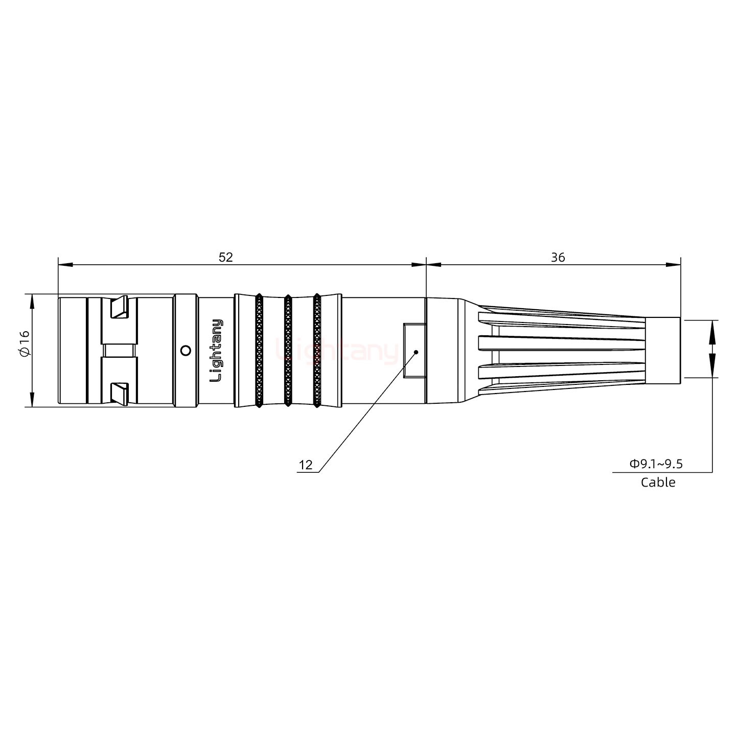 FGG.2K.014.CLAK95Z推拉自锁带护套直式插头
