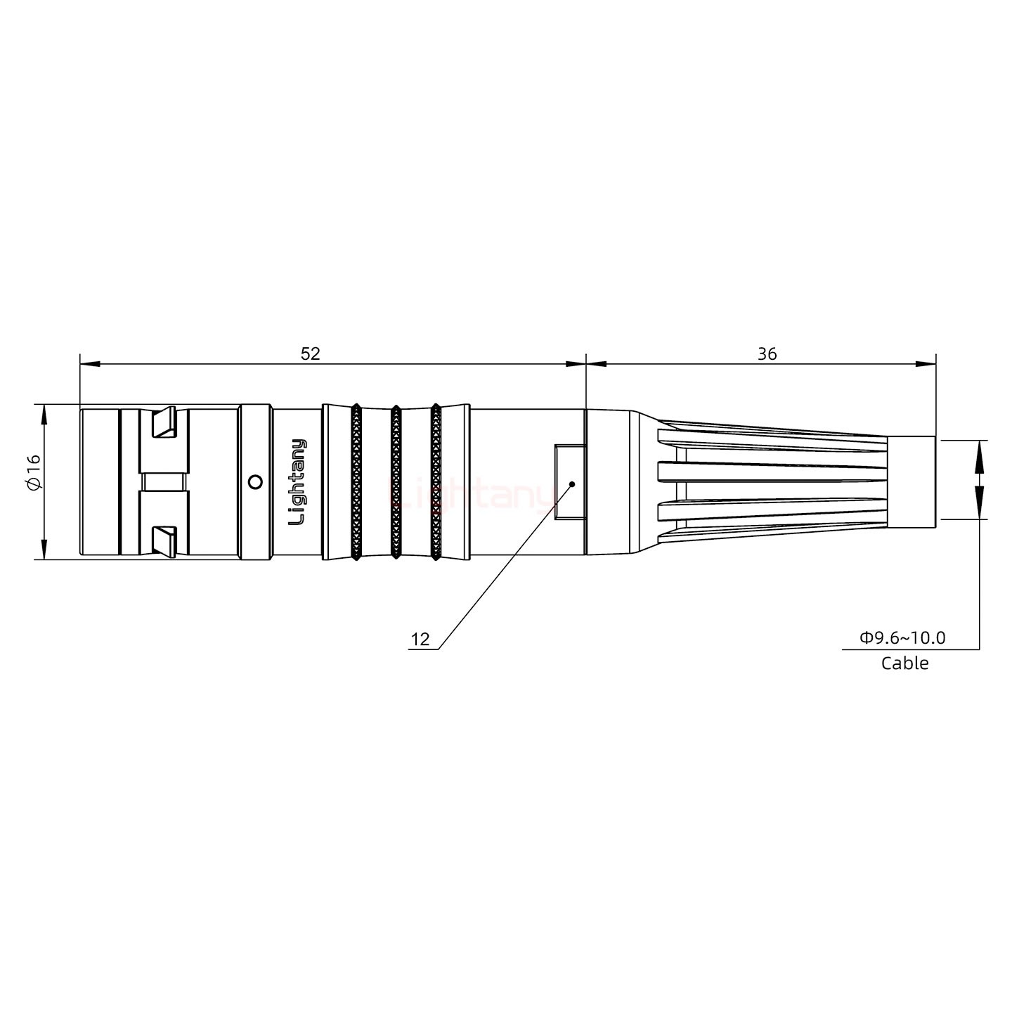 FGG.2K.019.CLAK10Z推拉自锁带护套直式插头