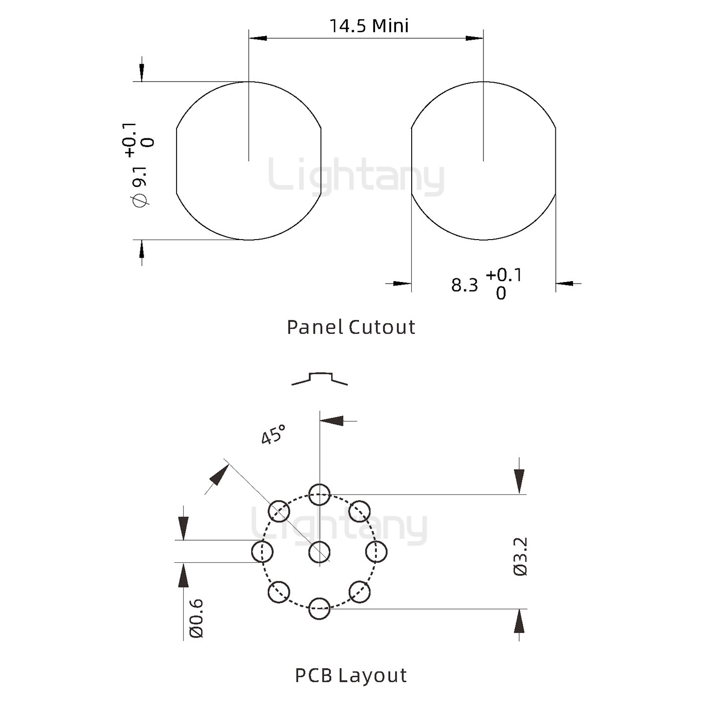ECG.0B.009.CLN推拉自锁双螺母插座 直插板