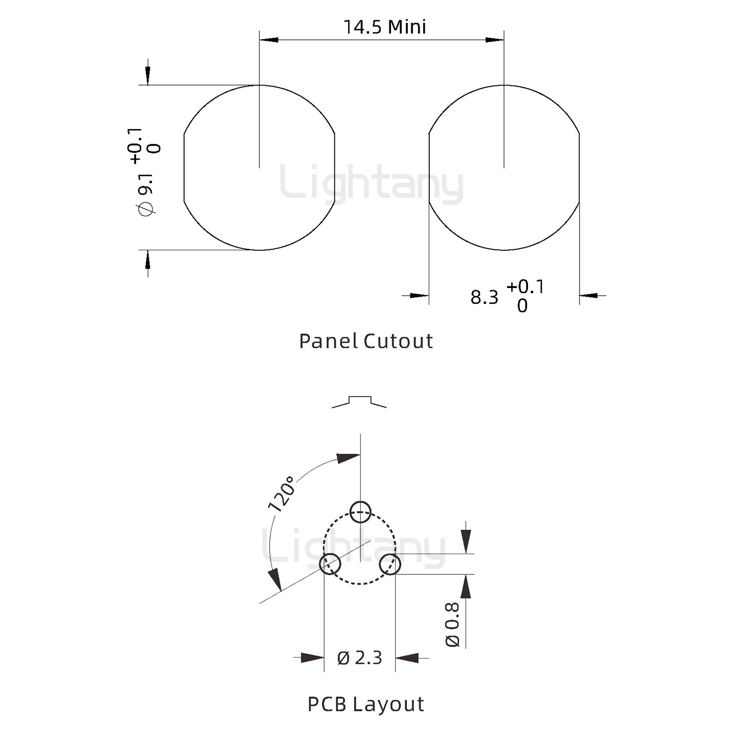 ECG.0B.003.CLN推拉自锁双螺母插座 直插板