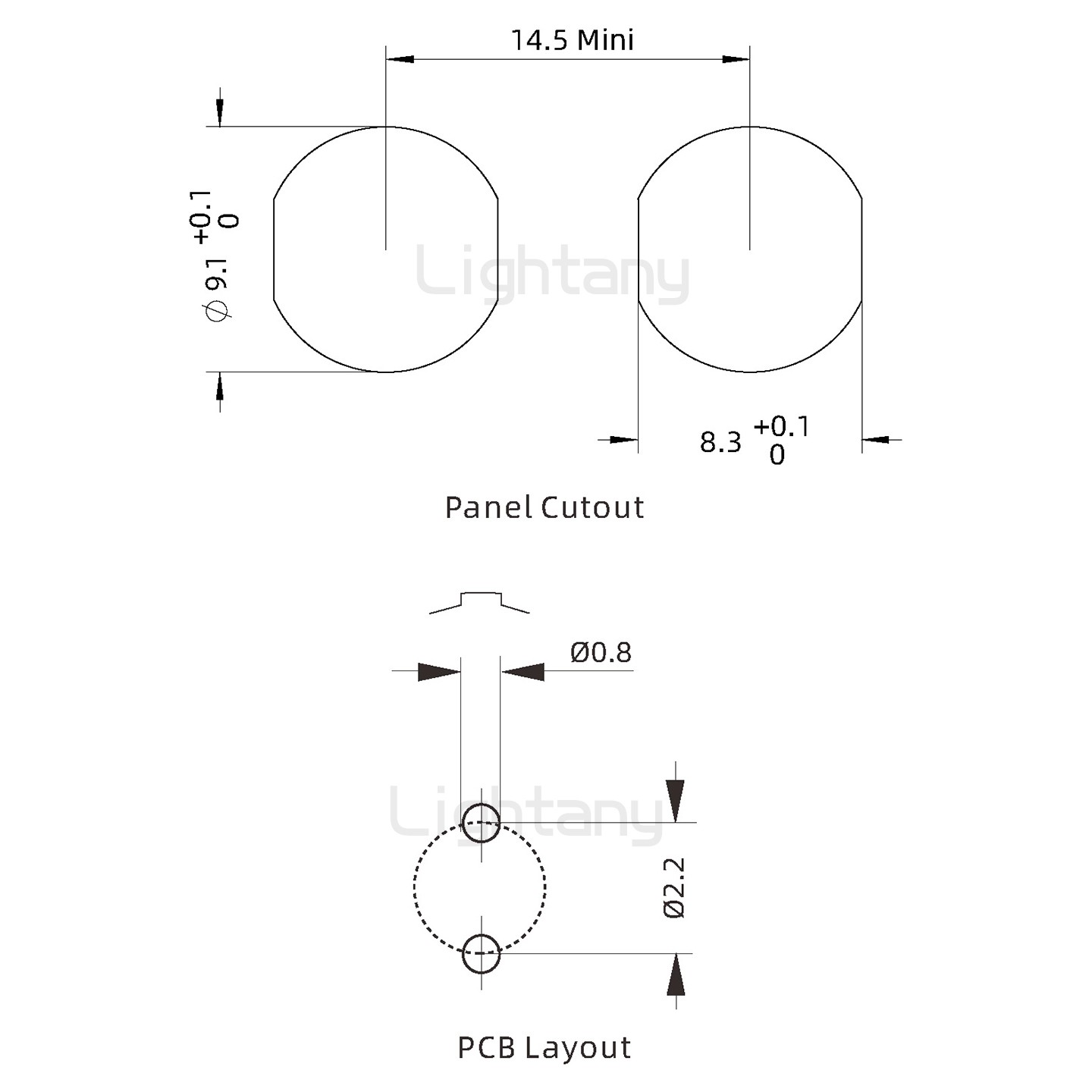 ECG.0B.002.CLN推拉自锁双螺母插座 直插板