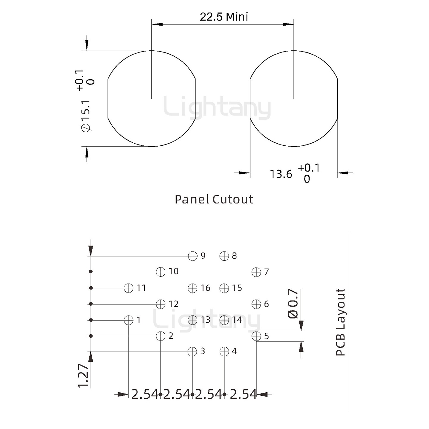 ECG.2B.016.CLV双螺母插座 弯插板
