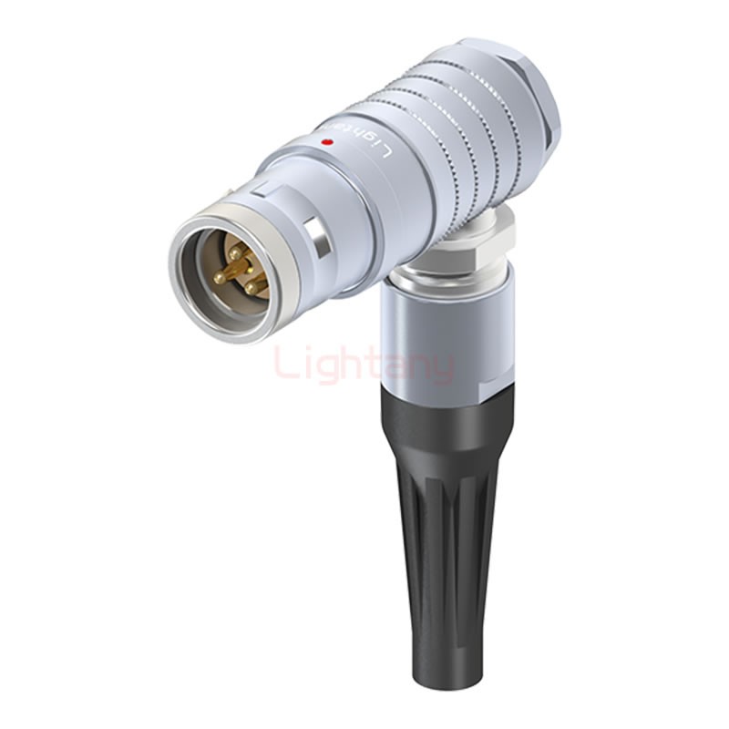 FHG.3K.003.CLAC70Z推拉自锁带护套弯式插头