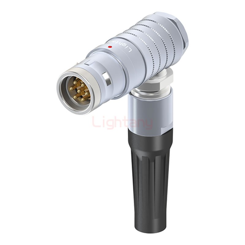 FHG.3K.007.CLAC11Z推拉自锁带护套弯式插头