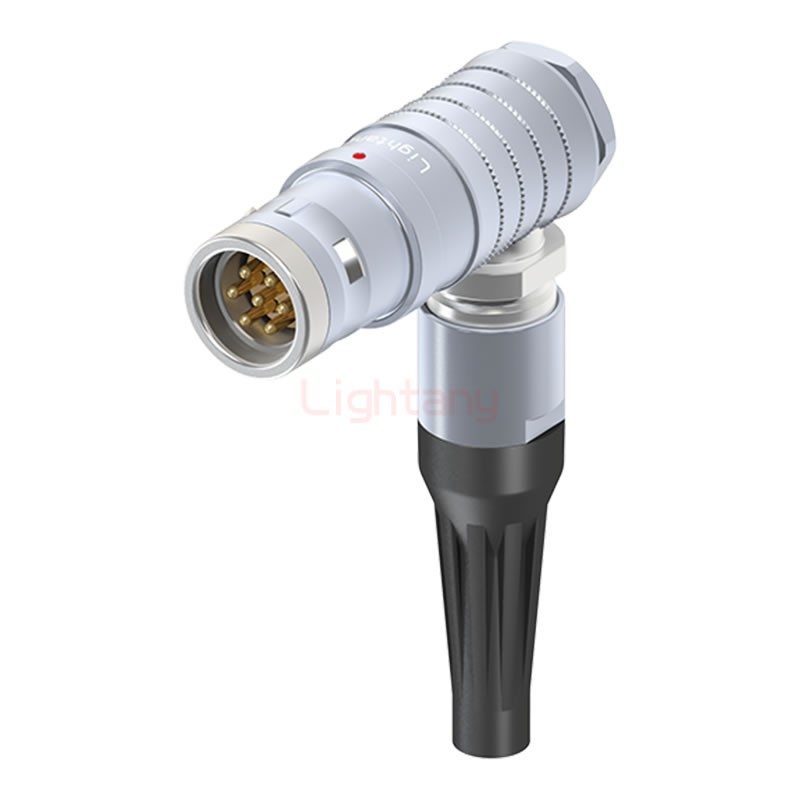 FHG.3K.007.CLAC75Z推拉自锁带护套弯式插头