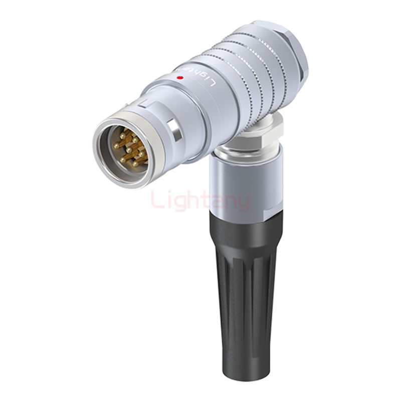 FHG.3K.007.CLAC95Z推拉自锁带护套弯式插头