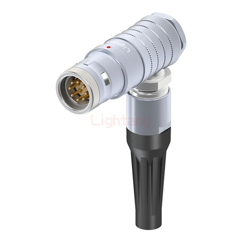 FHG.3K.008.CLAC85Z推拉自锁带护套弯式插头