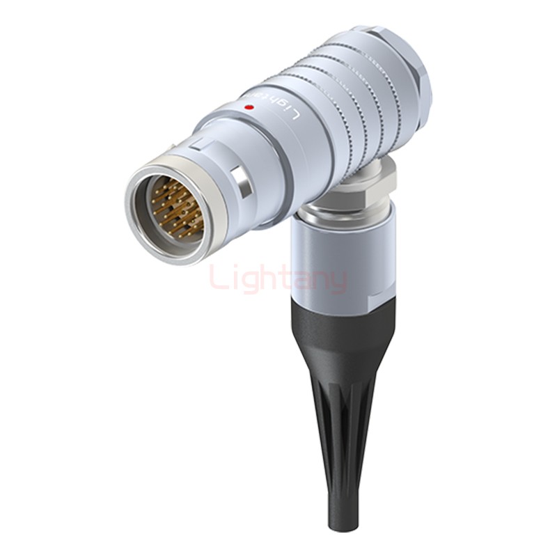 FHG.3K.020.CLAC30Z推拉自锁带护套弯式插头