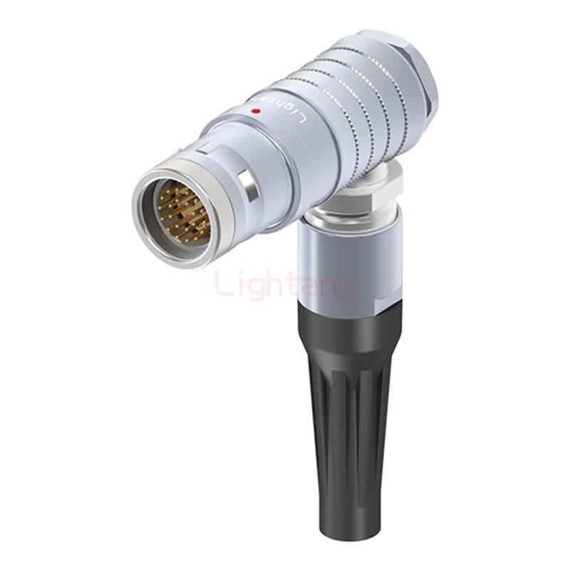 FHG.3K.022.CLAC80Z推拉自锁带护套弯式插头