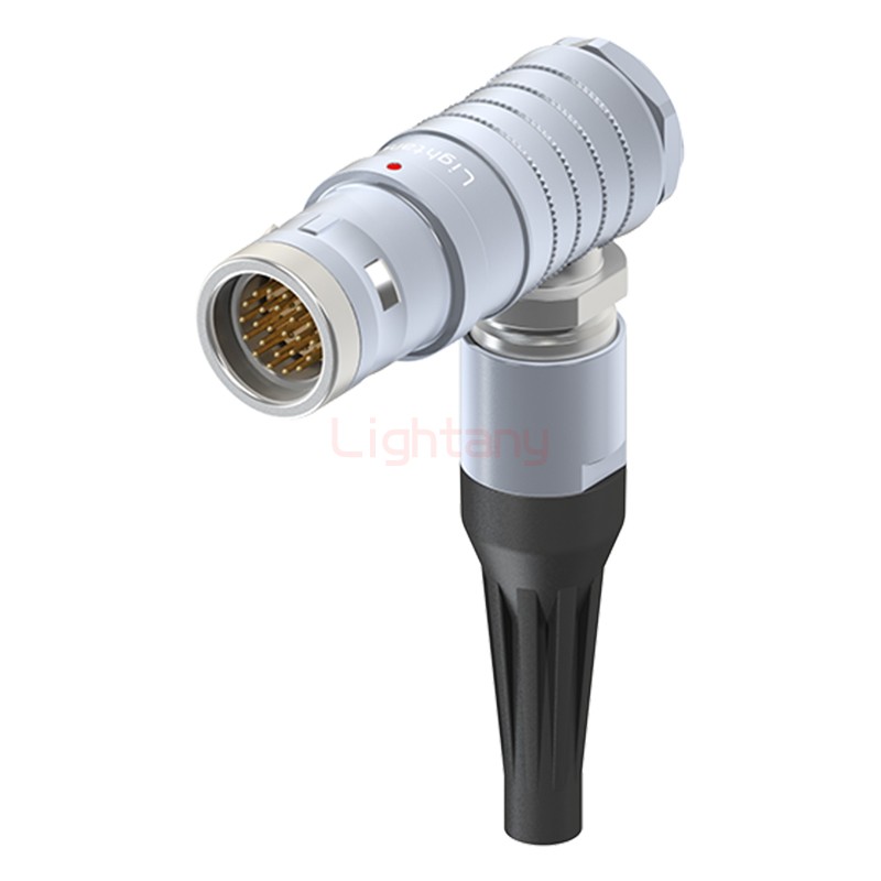 FHG.3K.024.CLAC65Z推拉自锁带护套弯式插头