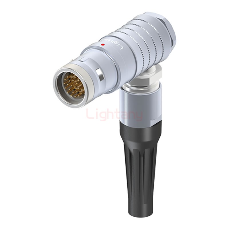 FHG.3K.024.CLAC80Z推拉自锁带护套弯式插头