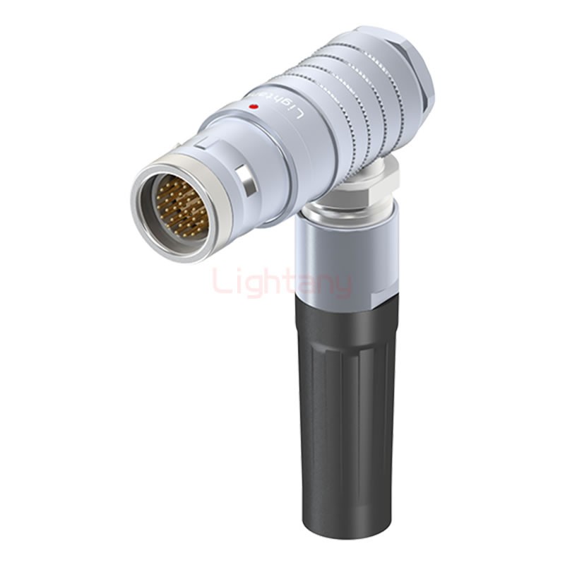 FHG.3K.030.CLAK15Z推拉自锁带护套弯式插头