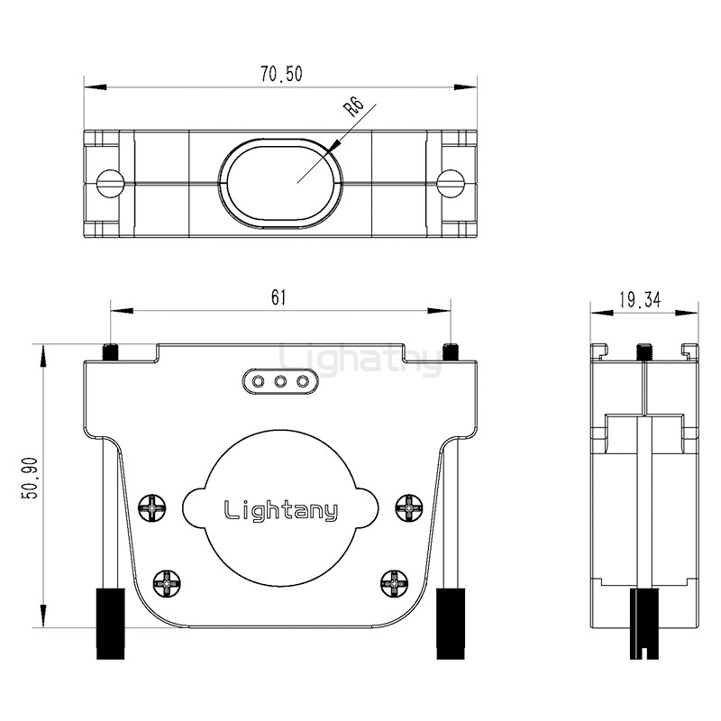 2808-50P-D-SUB金属外壳-直出线13~19mm