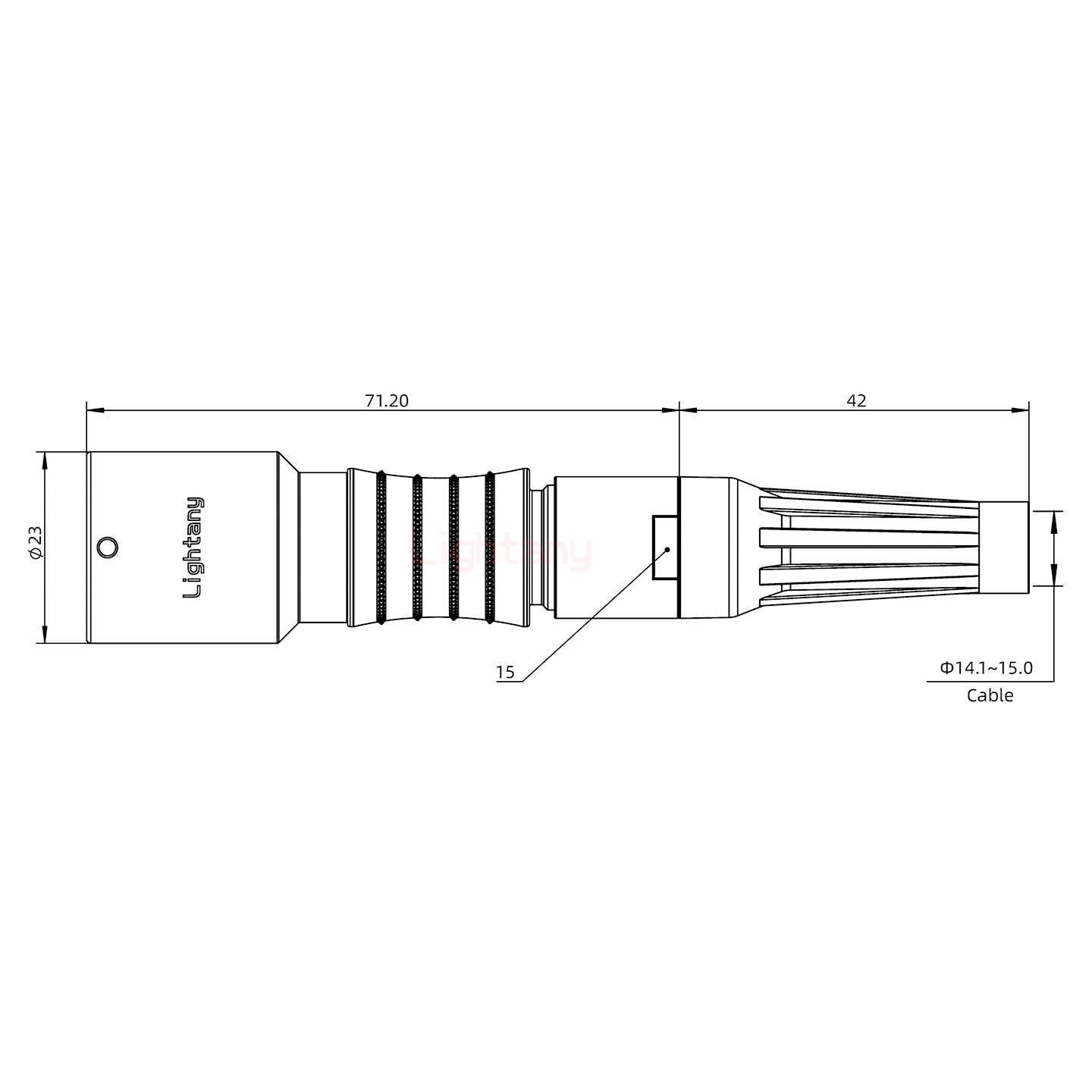 PHG.3K.010.CLLK15Z推拉自锁带护套浮动插座