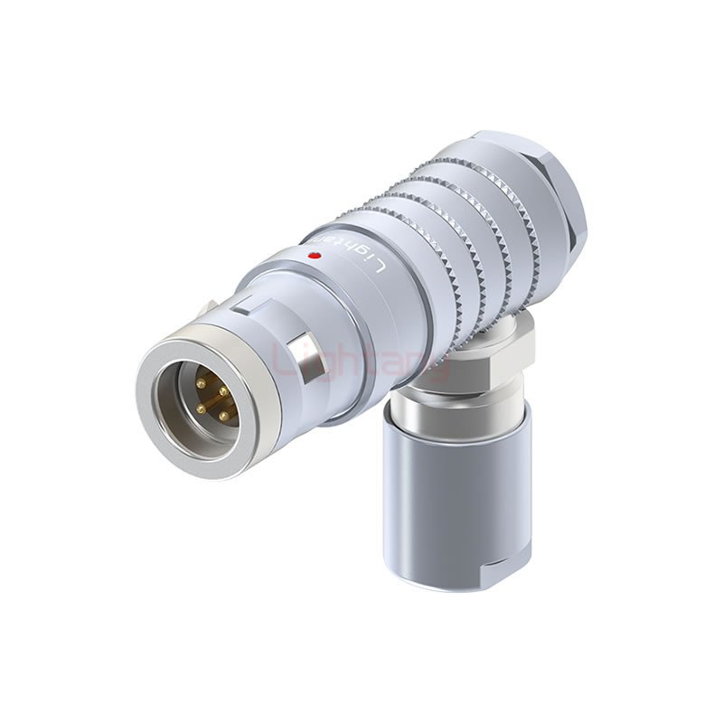 FHG.1K.004.CLAC55推拉自锁弯式插头