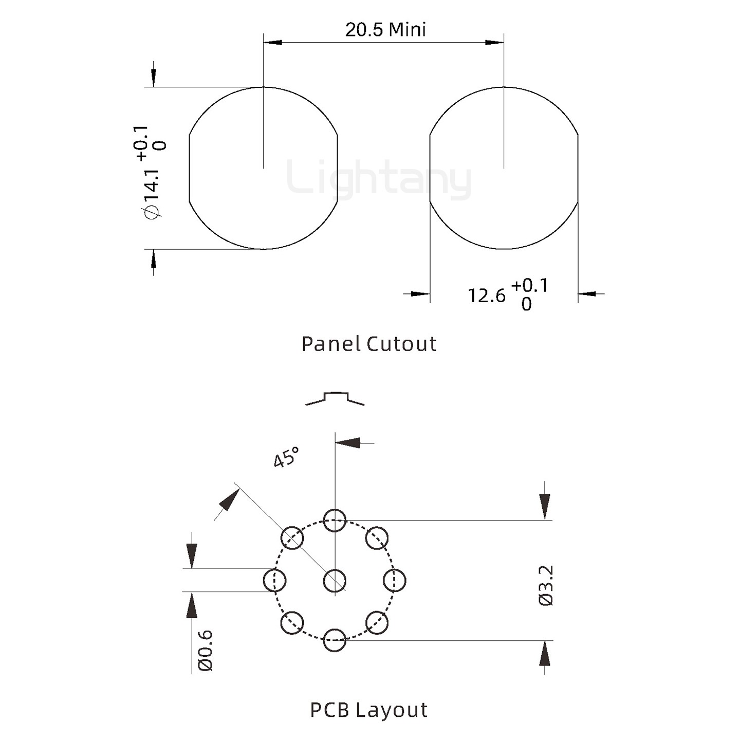 EEG.0K.009.CLN推拉自锁前螺母插座 PCB直插板